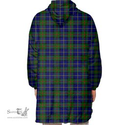 Scottish MacLeod of Harris Modern Clan Tartan Oversized Blanket Hoodie - Classic Scottish Plaid Tartan Plaid