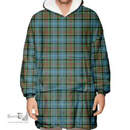 Scottish Paisley District Clan Tartan Oversized Blanket Hoodie - Classic Scottish Plaid Tartan Plaid