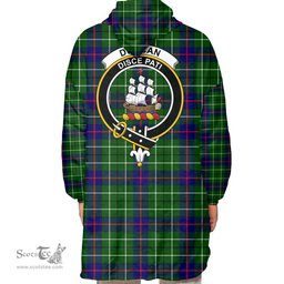Scottish Duncan Modern Clan Tartan Oversized Blanket Hoodie - Crest Scottish Plaid Tartan Plaid