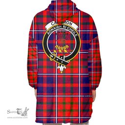 Scottish Cameron of Lochiel Modern Clan Tartan Oversized Blanket Hoodie - Crest Scottish Plaid Tartan Plaid