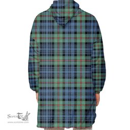 Scottish MacKinlay Ancient Clan Tartan Oversized Blanket Hoodie - Classic Scottish Plaid Tartan Plaid