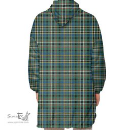 Scottish SCOTT GREEN ANCIENT Clan Tartan Oversized Blanket Hoodie - Classic Scottish Plaid Tartan Plaid