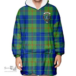 Scottish Barclay Hunting Ancient Clan Tartan Oversized Blanket Hoodie - Crest Scottish Plaid Tartan Plaid