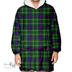 Scottish Duncan Modern Clan Tartan Oversized Blanket Hoodie - Classic Scottish Plaid Tartan Plaid