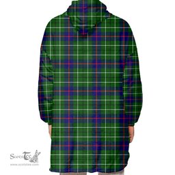 Scottish Duncan Modern Clan Tartan Oversized Blanket Hoodie - Classic Scottish Plaid Tartan Plaid