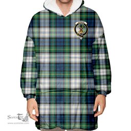 Scottish Gordon Dress Ancient Clan Tartan Oversized Blanket Hoodie - Crest Scottish Plaid Tartan Plaid