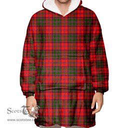 Scottish Stewart of Appin Modern Clan Tartan Oversized Blanket Hoodie - Classic Scottish Plaid Tartan Plaid