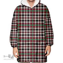 Scottish Borthwick Dress Ancient Clan Tartan Oversized Blanket Hoodie - Classic Scottish Plaid Tartan Plaid