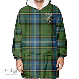 Scottish MacMillan Hunting Ancient Clan Tartan Oversized Blanket Hoodie - Crest Scottish Plaid Tartan Plaid