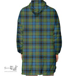 Scottish Gillies Ancient Clan Tartan Oversized Blanket Hoodie - Classic Scottish Plaid Tartan Plaid