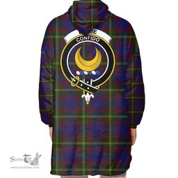Scottish Durie Clan Tartan Oversized Blanket Hoodie - Crest Scottish Plaid Tartan Plaid