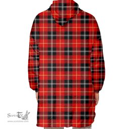 Scottish Marjoribanks Clan Tartan Oversized Blanket Hoodie - Classic Scottish Plaid Tartan Plaid