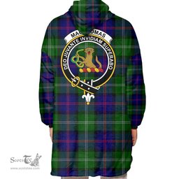 Scottish MacThomas Modern Clan Tartan Oversized Blanket Hoodie - Crest Scottish Plaid Tartan Plaid