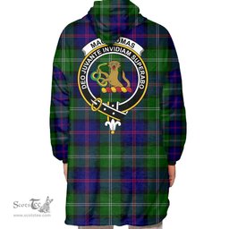 Scottish MacThomas Modern Clan Tartan Oversized Blanket Hoodie - Crest Scottish Plaid Tartan Plaid