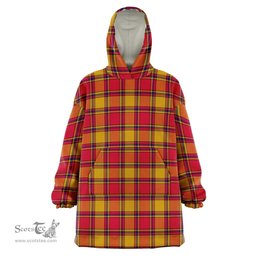 Scottish Scrymgeour Clan Tartan Oversized Blanket Hoodie - Classic Scottish Plaid Tartan Plaid