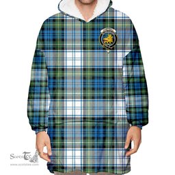 Scottish Campbell Dress Clan Tartan Oversized Blanket Hoodie - Crest Scottish Plaid Tartan Plaid