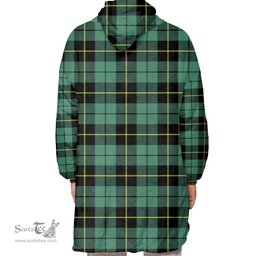Scottish Wallace Hunting Ancient Clan Tartan Oversized Blanket Hoodie - Classic Scottish Plaid Tartan Plaid