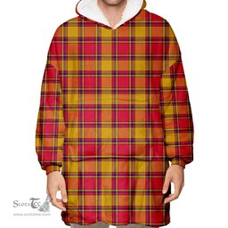 Scottish Scrymgeour Clan Tartan Oversized Blanket Hoodie - Classic Scottish Plaid Tartan Plaid