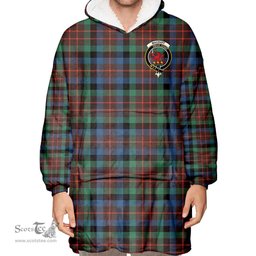 Scottish MacDuff Hunting Ancient Clan Tartan Oversized Blanket Hoodie - Crest Scottish Plaid Tartan Plaid