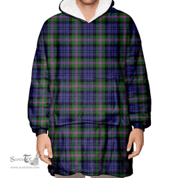 Scottish Baird Modern Clan Tartan Oversized Blanket Hoodie - Classic Scottish Plaid Tartan Plaid