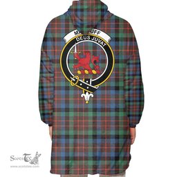 Scottish MacDuff Hunting Ancient Clan Tartan Oversized Blanket Hoodie - Crest Scottish Plaid Tartan Plaid