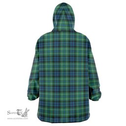 Scottish MacNeill of Colonsay Ancient Clan Tartan Oversized Blanket Hoodie - Classic Scottish Plaid Tartan Plaid