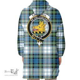 Scottish Campbell Dress Clan Tartan Oversized Blanket Hoodie - Crest Scottish Plaid Tartan Plaid