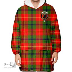 Scottish Turnbull Dress Clan Tartan Oversized Blanket Hoodie - Crest Scottish Plaid Tartan Plaid