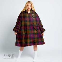 Scottish Carnegie Modern Clan Tartan Oversized Blanket Hoodie - Crest Scottish Plaid Tartan Plaid