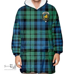 Scottish Campbell Ancient 01 Clan Tartan Oversized Blanket Hoodie - Crest Scottish Plaid Tartan Plaid