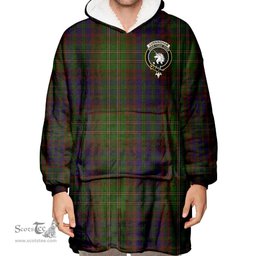 Scottish Cunningham Hunting Modern Clan Tartan Oversized Blanket Hoodie - Crest Scottish Plaid Tartan Plaid