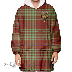 Scottish MacGillivray Hunting Ancient Clan Tartan Oversized Blanket Hoodie - Crest Scottish Plaid Tartan Plaid
