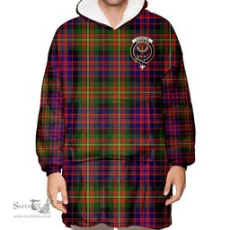 Scottish Carnegie Modern Clan Tartan Oversized Blanket Hoodie - Crest Scottish Plaid Tartan Plaid