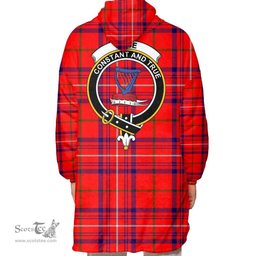 Scottish Rose Modern Clan Tartan Oversized Blanket Hoodie - Crest Scottish Plaid Tartan Plaid