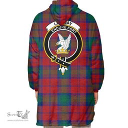 Scottish Lindsay Modern Clan Tartan Oversized Blanket Hoodie - Crest Scottish Plaid Tartan Plaid