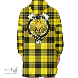 Scottish MacLeod of Lewis Modern Clan Tartan Oversized Blanket Hoodie - Crest Scottish Plaid Tartan Plaid
