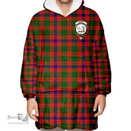 Scottish Skene Modern Clan Tartan Oversized Blanket Hoodie - Crest Scottish Plaid Tartan Plaid