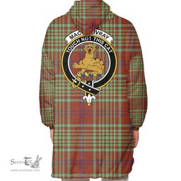 Scottish MacGillivray Hunting Ancient Clan Tartan Oversized Blanket Hoodie - Crest Scottish Plaid Tartan Plaid