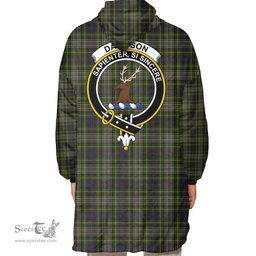 Scottish Davidson Tulloch Dress Clan Tartan Oversized Blanket Hoodie - Crest Scottish Plaid Tartan Plaid