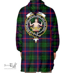 Scottish Urquhart Modern Clan Tartan Oversized Blanket Hoodie - Crest Scottish Plaid Tartan Plaid
