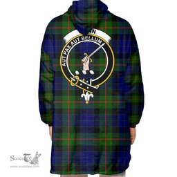 Scottish Gunn Modern Clan Tartan Oversized Blanket Hoodie - Crest Scottish Plaid Tartan Plaid