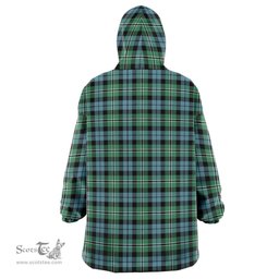 Scottish Melville Clan Tartan Oversized Blanket Hoodie - Classic Scottish Plaid Tartan Plaid