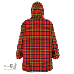 Scottish Hepburn Clan Tartan Oversized Blanket Hoodie - Classic Scottish Plaid Tartan Plaid