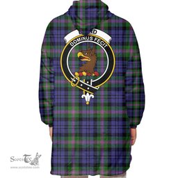 Scottish Baird Modern Clan Tartan Oversized Blanket Hoodie - Crest Scottish Plaid Tartan Plaid