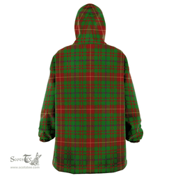 Scottish Fulton Clan Tartan Oversized Blanket Hoodie - Classic Scottish Plaid Tartan Plaid