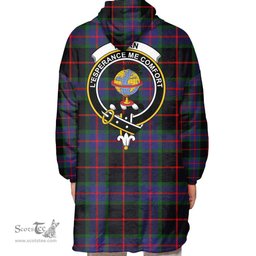 Scottish Nairn Clan Tartan Oversized Blanket Hoodie - Crest Scottish Plaid Tartan Plaid