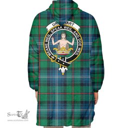 Scottish Urquhart Ancient Clan Tartan Oversized Blanket Hoodie - Crest Scottish Plaid Tartan Plaid