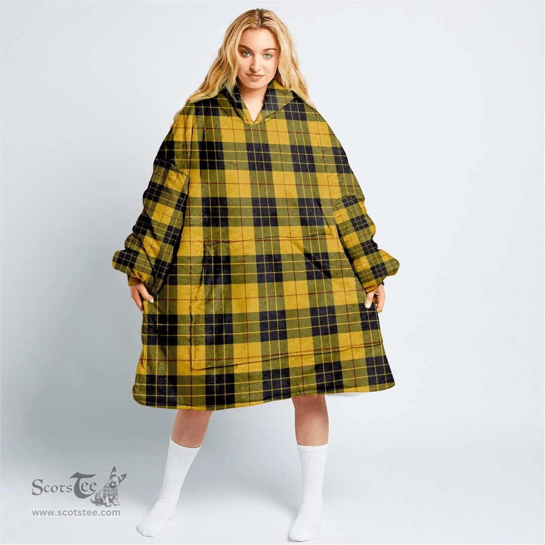 Scottish MacLeod of Lewis Ancient Clan Tartan Oversized Blanket Hoodie - Classic Scottish Plaid Tartan Plaid
