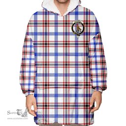 Scottish Boswell Modern Clan Tartan Oversized Blanket Hoodie - Crest Scottish Plaid Tartan Plaid