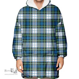 Scottish Campbell Dress Clan Tartan Oversized Blanket Hoodie - Classic Scottish Plaid Tartan Plaid
